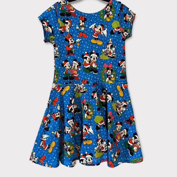 Disney Mr. and Mrs. Claus Mickey and Minnie Fit and Flare Dress size 4T - Picture 2 of 6